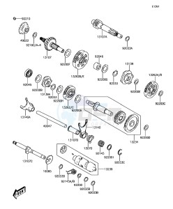 BRUTE FORCE 300 KVF300CHF EU drawing Transmission