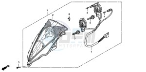 FES125 PANTHEON drawing HEADLIGHT (FES1253-5)(FES1503-5)