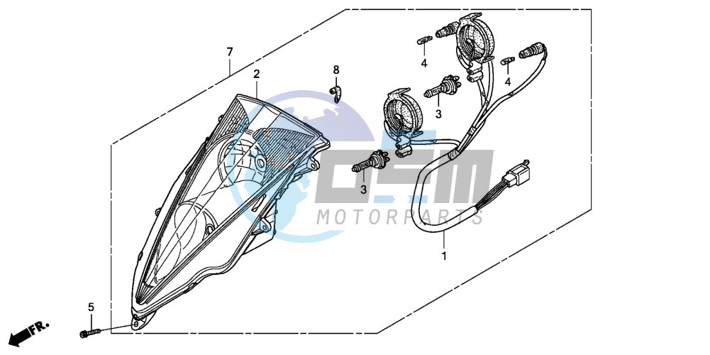 HEADLIGHT (FES1253-5)(FES1503-5)