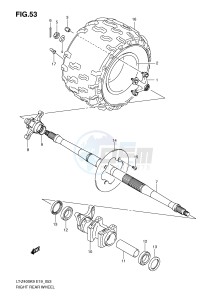 LT-Z400 (E19) drawing RIGHT REAR WHEEL