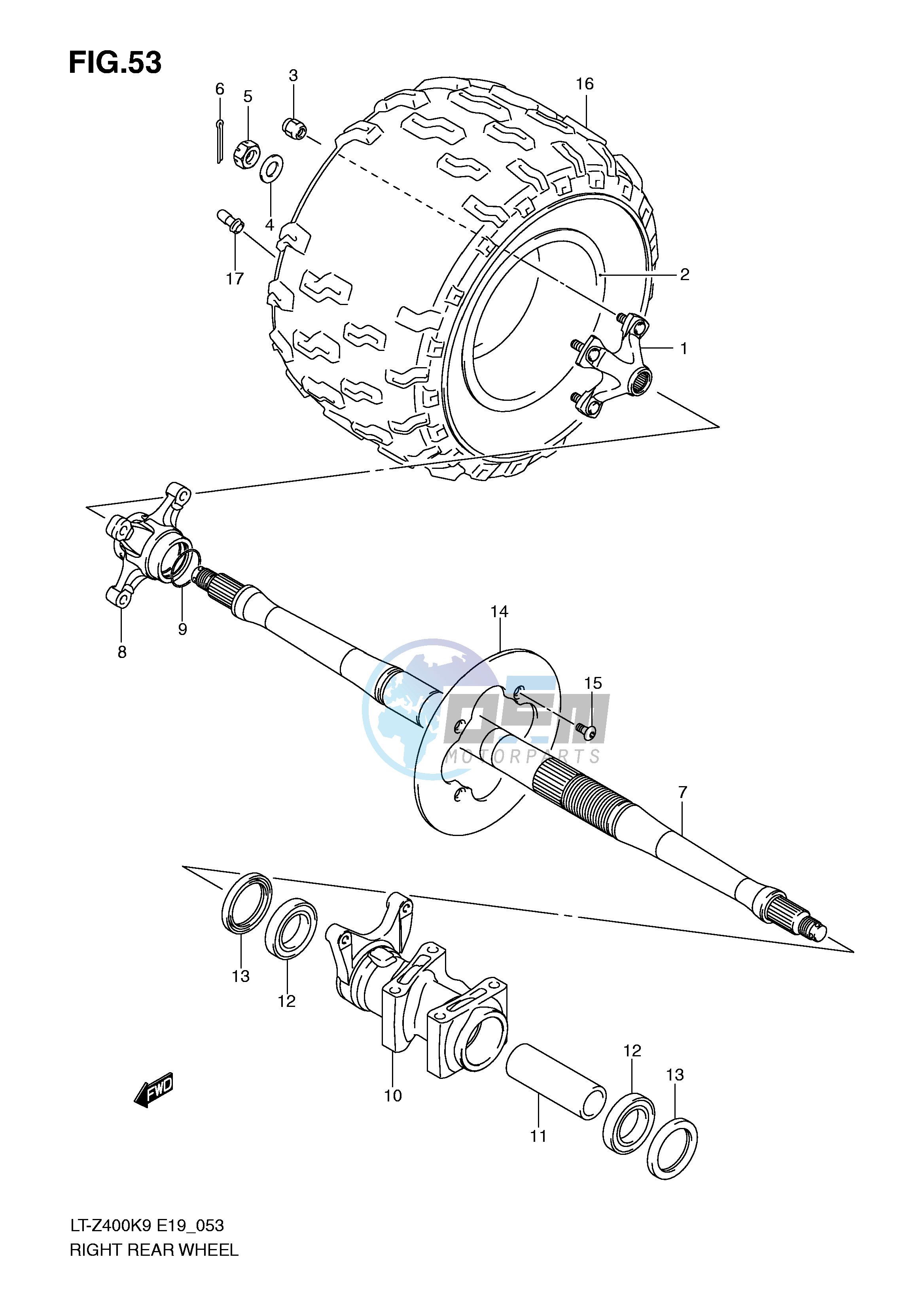 RIGHT REAR WHEEL