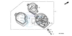 CBR1000RR9 Australia - (U / MME PSW SPC) drawing METER