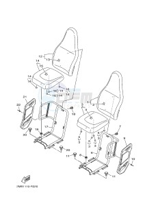 YXE700E YXE70WPHG WOLVERINE R-SPEC EPS HUNTER (2MB7) drawing SEAT