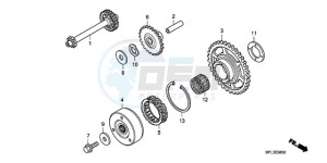 CBR1000RA9 Korea - (KO / ABS MME) drawing STARTING CLUTCH