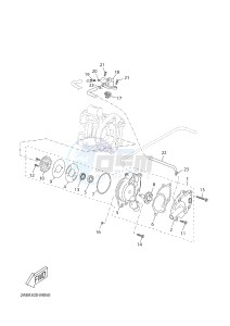 X-MAX125 XMAX 125 EVOLIS 125 (2ABF) drawing WATER PUMP