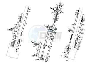 SENDA R - 50 cc drawing FRONT FORK