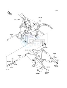 VN 900 B [VULCAN 900 CLASSIC] (6F-9F) B7F drawing SWINGARM