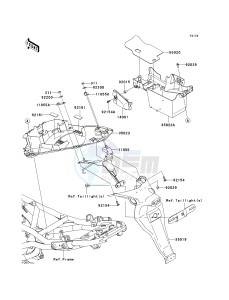 EX 650 C [NINJA 650R] (C9F) C9F drawing REAR FENDER-- S- -