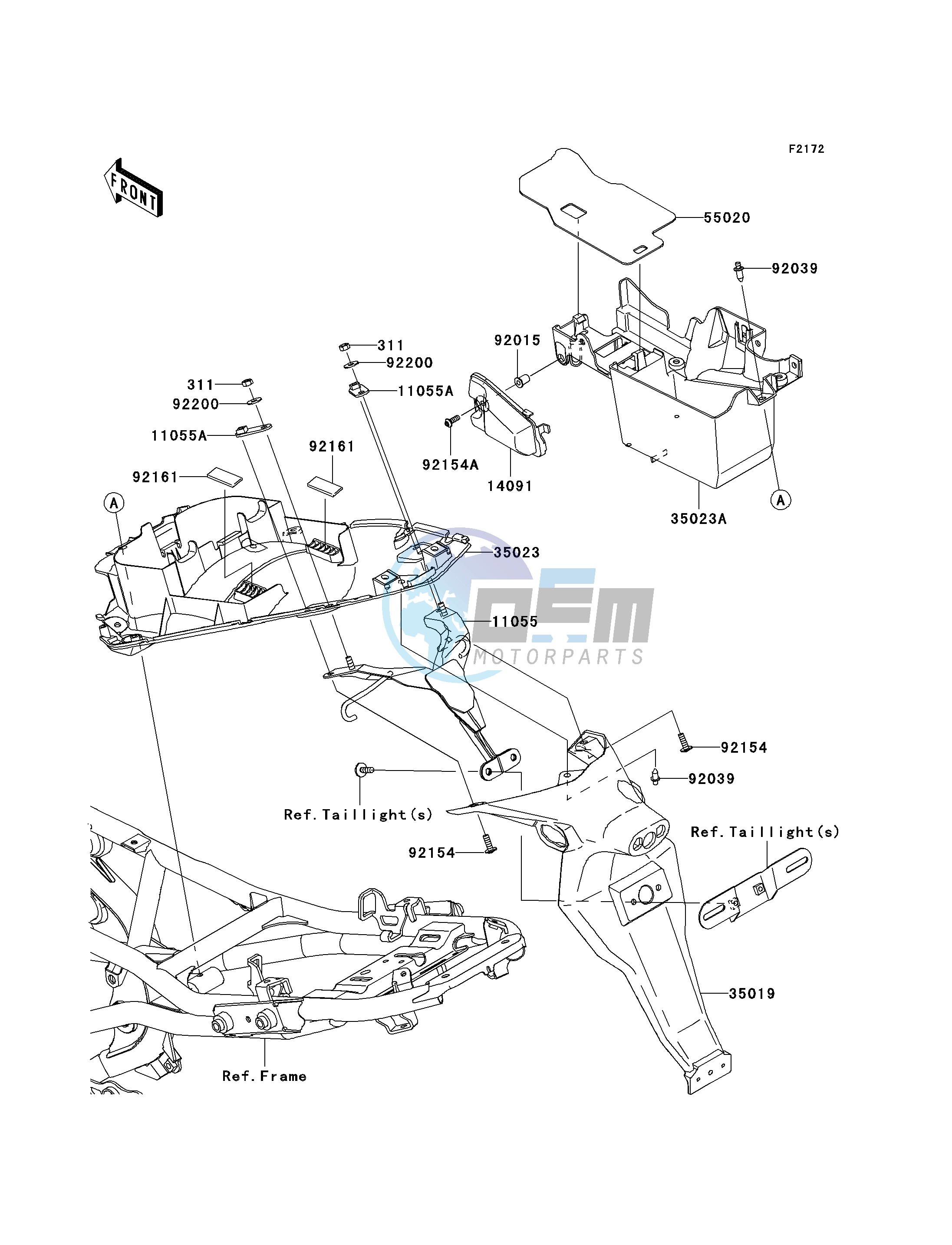 REAR FENDER-- S- -