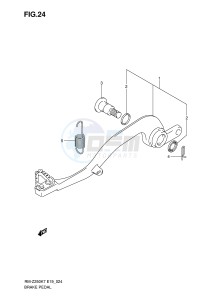 RM-Z250 (E19) drawing BRAKE PEDAL