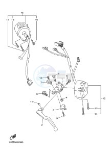 XJ6N 600 XJ6-N (NAKED) (20SJ) drawing HANDLE SWITCH & LEVER