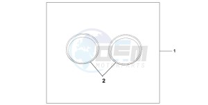 CBF600SA drawing METER RING