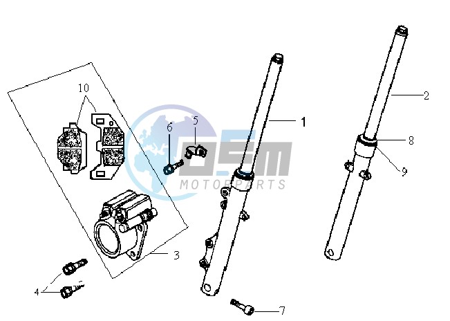 FRONT FORK/ STEERING HEAD BEARING