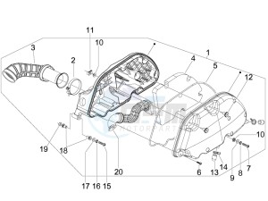 MP3 300 ie Touring drawing Air filter