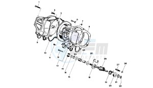 Tuareg Rally 50 drawing Gear change mechanism