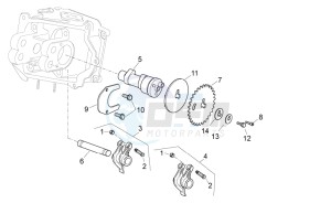 Sport City Street 125 4t 4v e3 drawing Camshaft