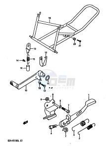 GSX-R1100 (K-L) drawing STAND