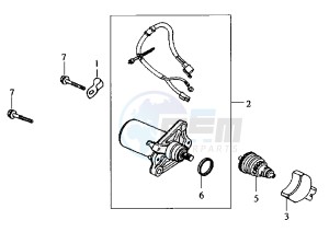 MASK - 50 cc drawing STARTING MOTOR