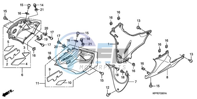 UNDER COWL (CBR125RW7/RW9/RWA)