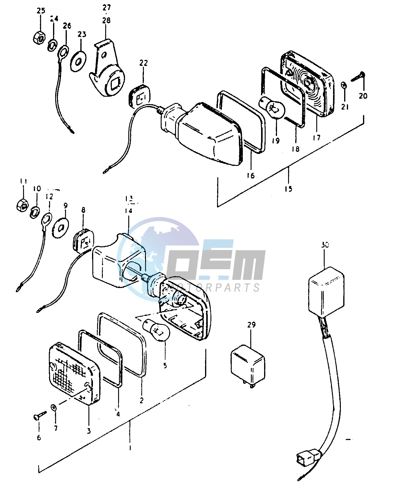 TURN SIGNAL LAMP (E2, E21)