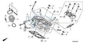 NSA700A9 Europe Direct - (ED / MME) drawing REAR CYLINDER HEAD