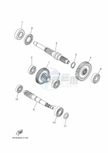 YP125RA XMAX 125 ABS (BL25) drawing FRONT BRAKE CALIPER