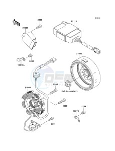 KLX110 KLX110A7F EU drawing Generator