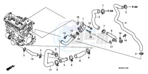 CB1000RA9 UK - (E / ABS MPH) drawing WATER PIPE