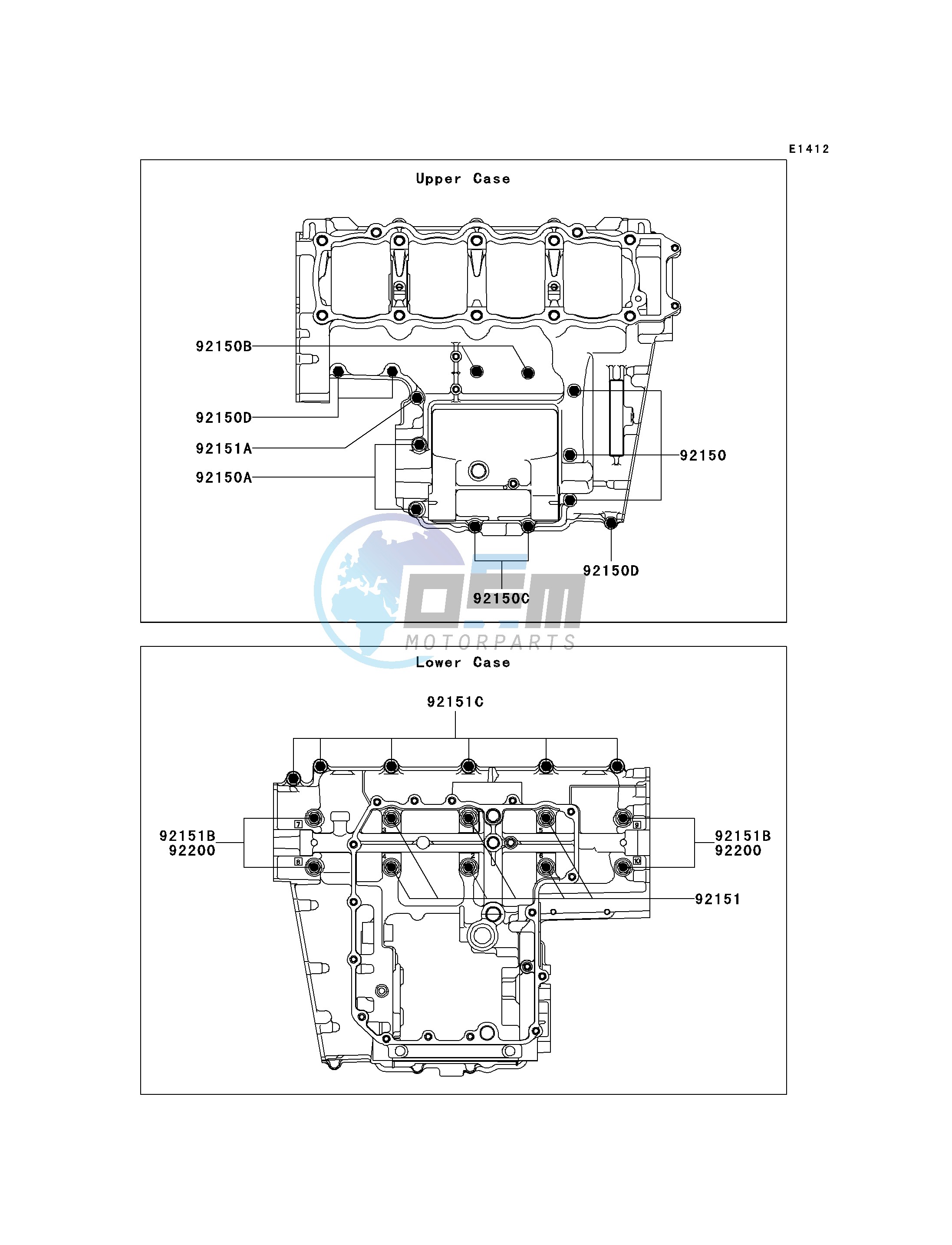 CRANKCASE BOLT PATTERN