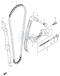 LT-Z250 (E28-E33) drawing CAM CHAIN