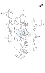 DF 250AP drawing Intake Manifold