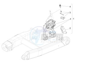 California 1400 Custom ABS 1380 USA-CND drawing Rear brake caliper