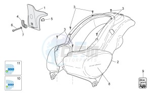 Scarabeo 100 4T e3 net drawing Rear body I