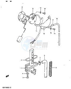 GSX1100 (Z-D) drawing FUEL COCK