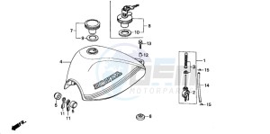 Z50J drawing FUEL TANK