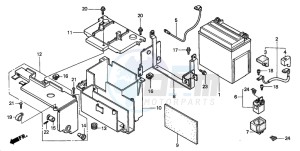 VT750C3 drawing BATTERY