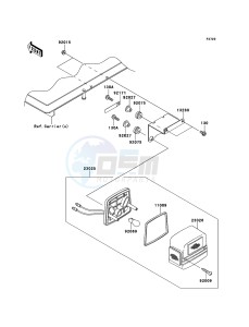 MULE_610_4X4 KAF400ACF EU drawing Taillight(s)