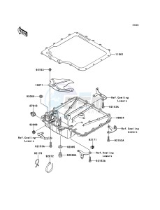 ZZR1400_ABS ZX1400FEFB FR GB XX (EU ME A(FRICA) drawing Oil Pan