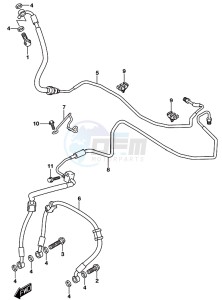 GSX-S750A drawing FRONT BRAKE HOSE