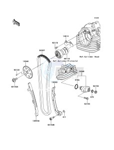 KLX125 KLX125CCF XX (EU ME A(FRICA) drawing Camshaft(s)/Tensioner