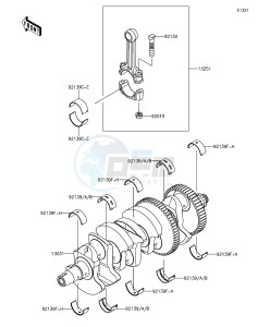 Z1000 ABS ZR1000GEF FR GB XX (EU ME A(FRICA) drawing Crankshaft