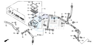 TRX450FM drawing FR. BRAKE MASTER CYLINDER