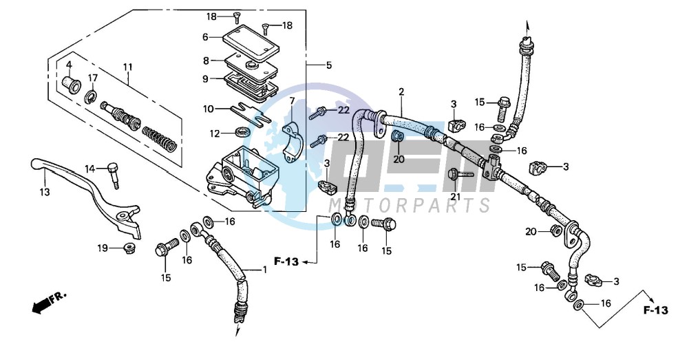 FR. BRAKE MASTER CYLINDER