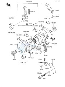 ZX 600 B [NINJA 600RX] (B1) [NINJA 600RX] drawing CRANKSHAFT