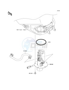 ZX 1000 D [NINJA ZX-10R] (D6F-D7FA) D7FA drawing FUEL PUMP