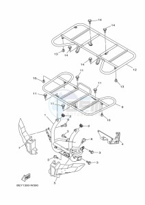 YFM450FWBD KODIAK 450 EPS (BEYK) drawing GUARD