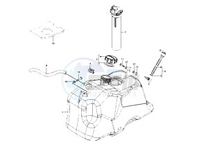 BEVERLY 125-200 drawing Fuel Tank