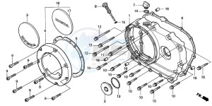 VT1100C2 drawing RIGHT CRANKCASE COVER