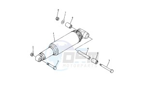 XVZ ROYAL STAR 1300 drawing REAR SUSPENSION