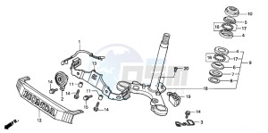 CG125M drawing STEERING STEM